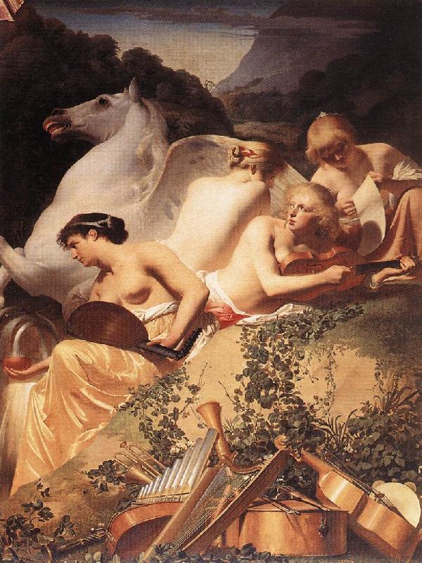 EVERDINGEN, Caesar van The Four Muses with Pegasus fg Germany oil painting art